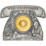 5$ Telefon, Aleksander Graham Bell 2 oz Ag 999 2022 Barbados