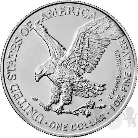 1$ American Eagle, type 2 1 oz Ag 999 2022