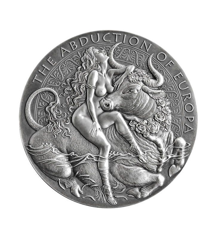 2000 Francs The Abduction of Europa - Celestial Beauties 2 oz Ag 999 2022 Cameroon 2000 Francs The Abduction of Europa - Celestial Beauties 2 oz Ag 999 2022 Cameroon
