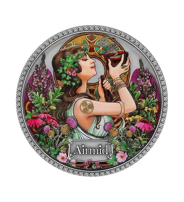 5 Cedi Airmid - Boginie Zdrowia 50 g Ag 999 2022 Ghana 5 Cedi Airmid - Boginie Zdrowia 50 g Ag 999 2022 Ghana