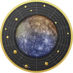 500 Francs Mercury - Solar System 17,5 g Ag 999 2021 Cameroon
