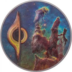 20$ Pillars of Creation & Black Hole - Space the Final Frontier 3 oz Ag 999 2022