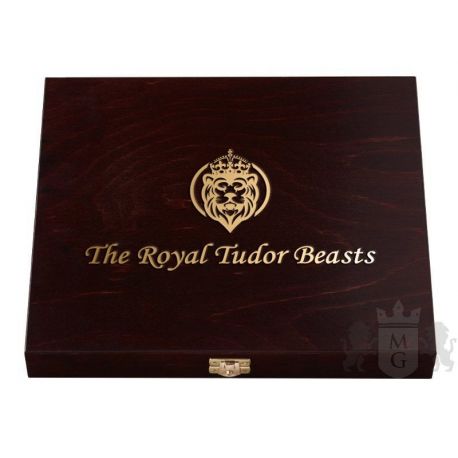 Wooden Box The Royal Tudor Beasts 1/4 oz Au