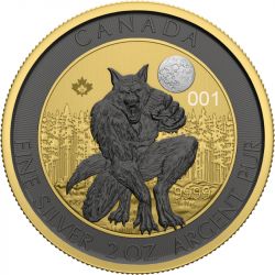 10$ The Werewolf 2 oz Ag 999 2021 Canada