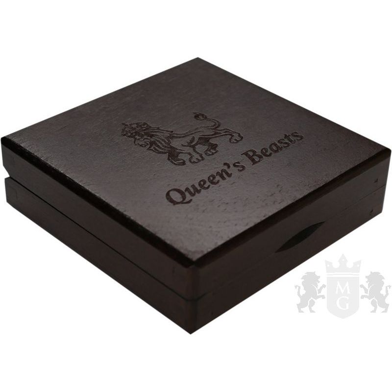 Wooden Box Queen Beasts 2 oz