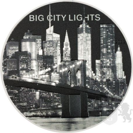 5$ New York - Big City Lights  1 oz Ag 999 2022 Cook Island