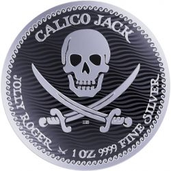 2$ Calico Jack - Jolly Roger 1 oz Ag 999 2022 Niue