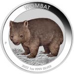 1$ Australian Wombat color 1 oz Ag 999 2022 Australia