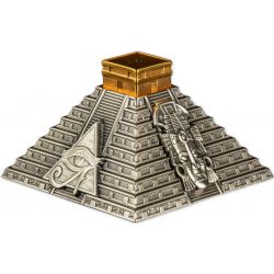 50 Córdobas Piramida Majów 5 oz Ag 999 2022 Nikaragua