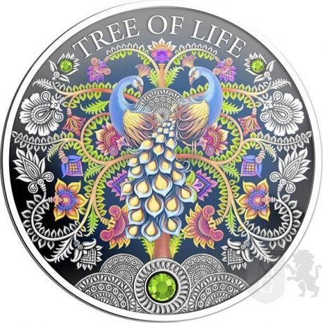 5 Cedi Tree of Life 1 oz Ag 999 2022