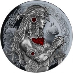 5$ Freya - The Goddesses of Love 2 oz Ag 999 2022 Niue