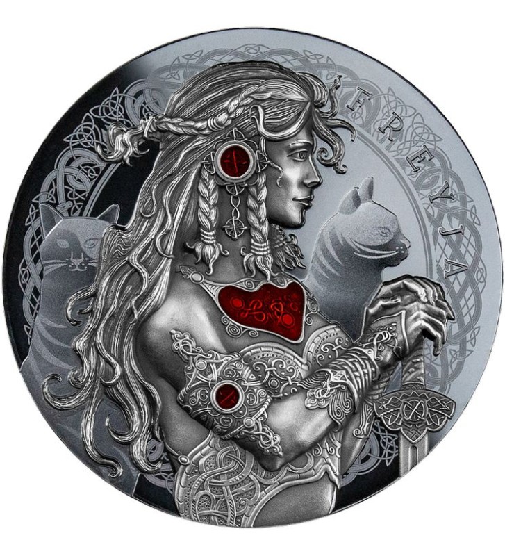 5$ Freya - The Goddesses of Love 2 oz Ag 999 2022 Niue 5$ Freya - The Goddesses of Love 2 oz Ag 999 2022 Niue