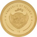 1$ Piłka Do Koszykówki - Specjalne Kształty 0,5 g Au 999 2022 Palau
