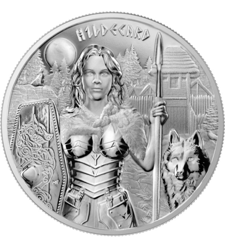 5 Mark Hildegard - Valkyries 1 oz Ag 999 2022 BU 5 Mark Hildegard - Valkyries 1 oz Ag 999 2022 BU