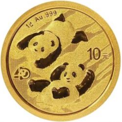 500 Yuan Chinese Panda 24h 30 g Au 999 2022