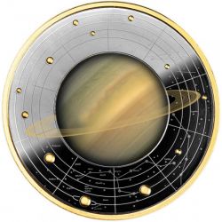 500 Franków Saturn - Układ Słoneczny 17,5 g Ag 999 2022 Kamerun