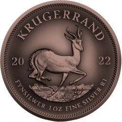 1$ Krugerrand - Antique Copper Plated 1 oz Ag 999 2022