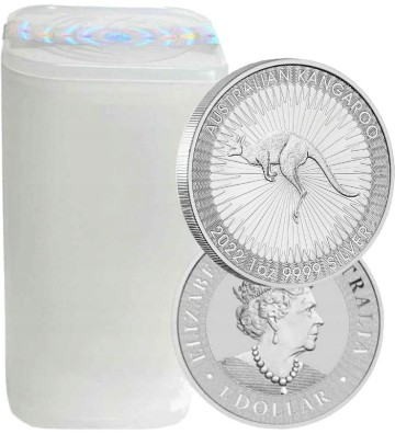 1$ Australijski Kangur 1 oz Ag 999 2022 TUBA x 25 szt. 24H