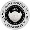 20$ Doni Tondo, Michelangelo - Micropuzzle Treasures 3 oz Ag 999 2023 Palau