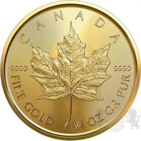 10$ Maple Leaf 1/4 oz Au 999 2021 Canada