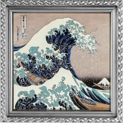 10000 Franków Wielka Fala u Wybrzeży Kanagawy - Hokusai 2 oz Ag 999 2022