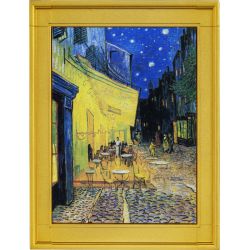 10000 Franków Taras Kawiarni w Nocy - Vincent Van Gogh 2 oz Ag 999 2022 - pozłacana