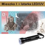 ZESTAW: Bon Kolekcjonerski Mieszko I + LATARKA LED/UV
