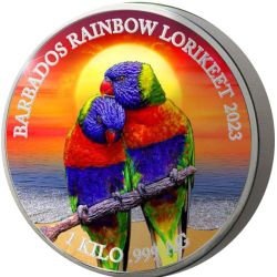 25$ Lorikeet Rainbow - Kolorowe Dzikie Zwierzęta 1 kg Ag 999 2022