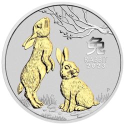 1$ Rabbit gilded