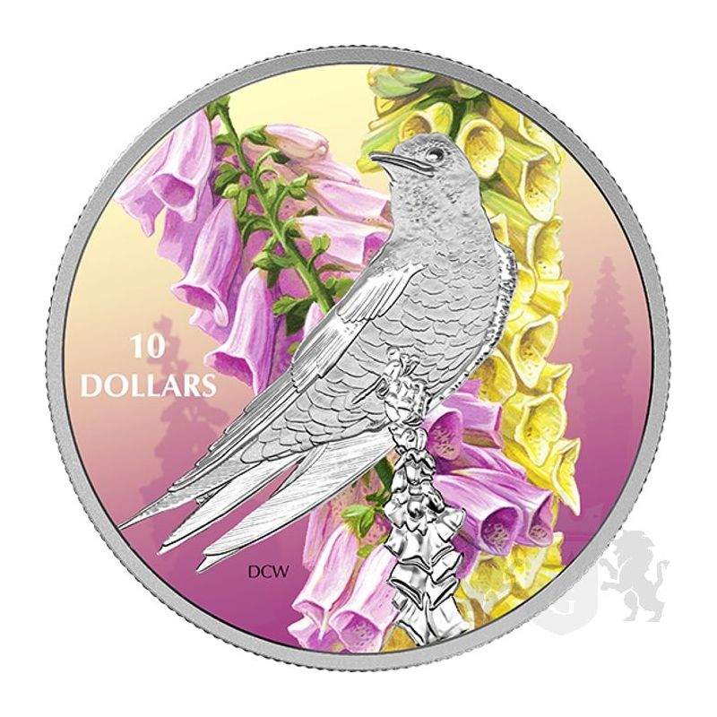 10$ Jaskółczak Modry - Ptaki wśród Barw Natury