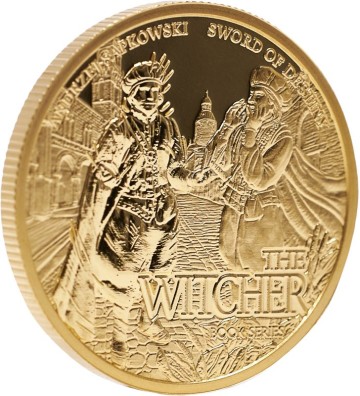 10$ Sword of Destiny - The Witcher Book Series 1/10 oz Au 9999 2022