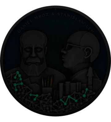 20€ Stanisław Lem i Daniel Mróz 200 g Ag 999 2022