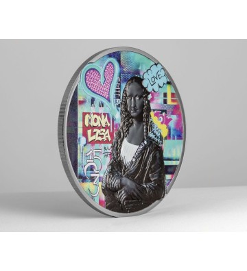 20$ Mona Lisa - Grafitti Art 3oz Ag 999 2023