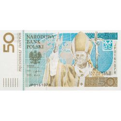 50 zł Jan Paweł II banknot