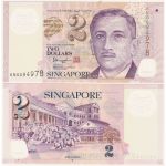 2$ Singapur Banknot