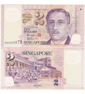 2$ Singapur Banknot