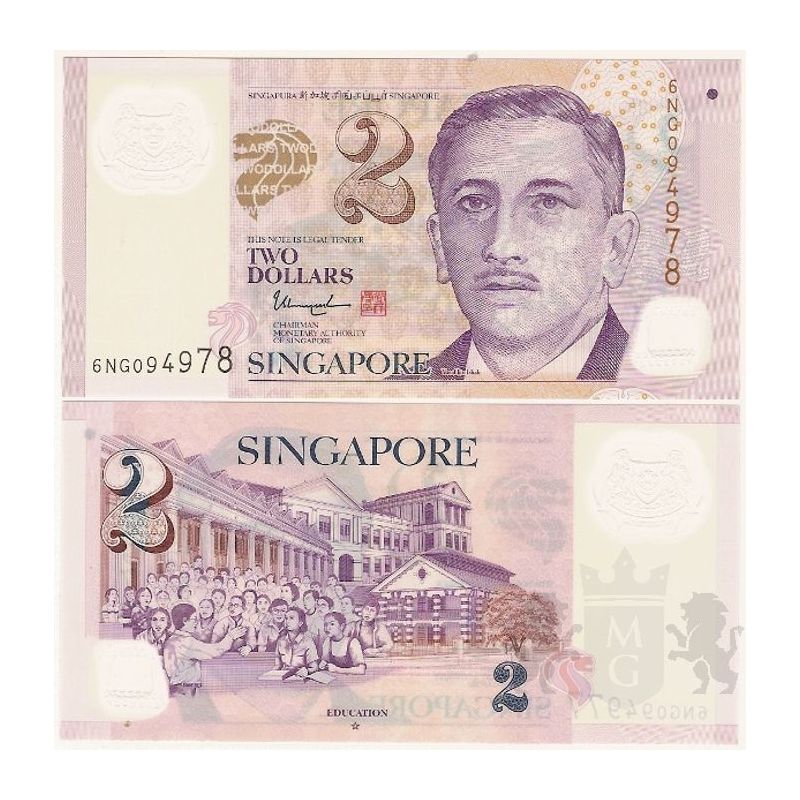 2$ Singapore Note