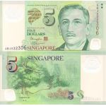5$ Singapore Banknote