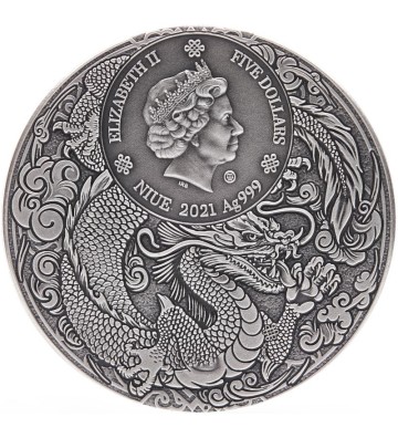 5$ Liu Bei - Chinese Heroes 2 oz Ag 999 2021 Niue