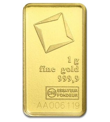 Gold Bar Valcambi 1 g, 24H