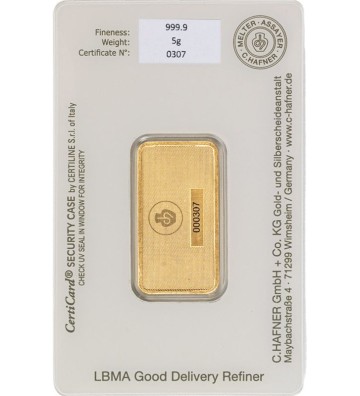 Gold Bar C.Hafner 5g 24H