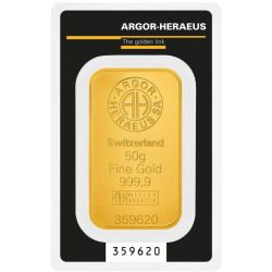Gold Bar Argor-Heraeus 50g 24H