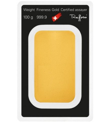 Sztabka złota Argor-Heraeus 100g 24H
