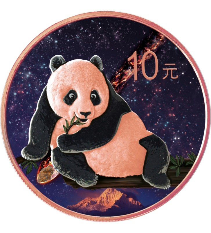 10 Yuan Nantan Meteorite China Panda 