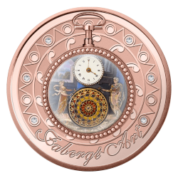 1$ Pocket Clock - Faberge Art