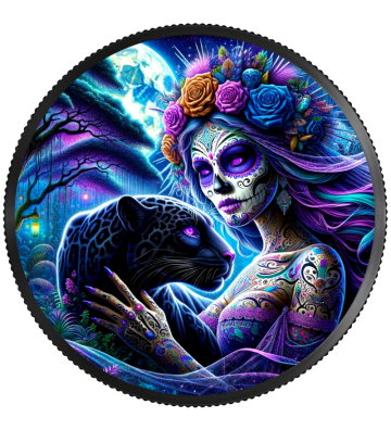 1 Onza Dia de los Muertos Cats, Special Edition