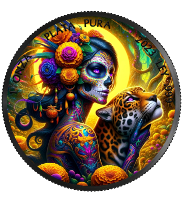 1 Onza Dia de los Muertos Cats, Special Edition
