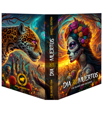 1 Onza Dia de los Muertos Cats, Special Edition