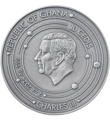 10 Cedi Ziemia - Układ Słoneczny 2 oz Ag 999 2024