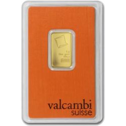 Gold bar 5g Au Valcambi